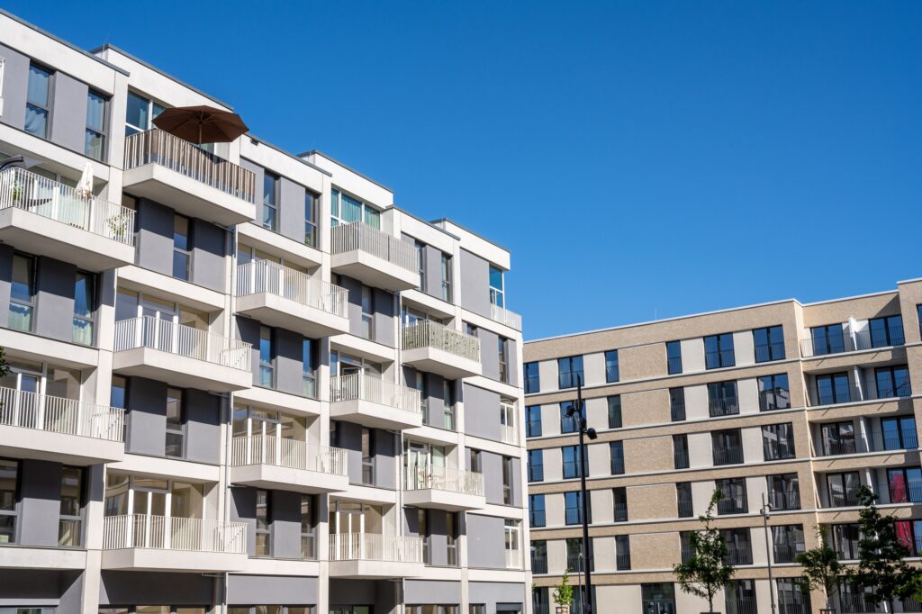 Modern housing development area