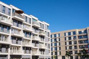 Modern housing development area