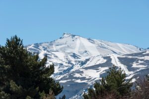 snow on the sierra nevada in spain
