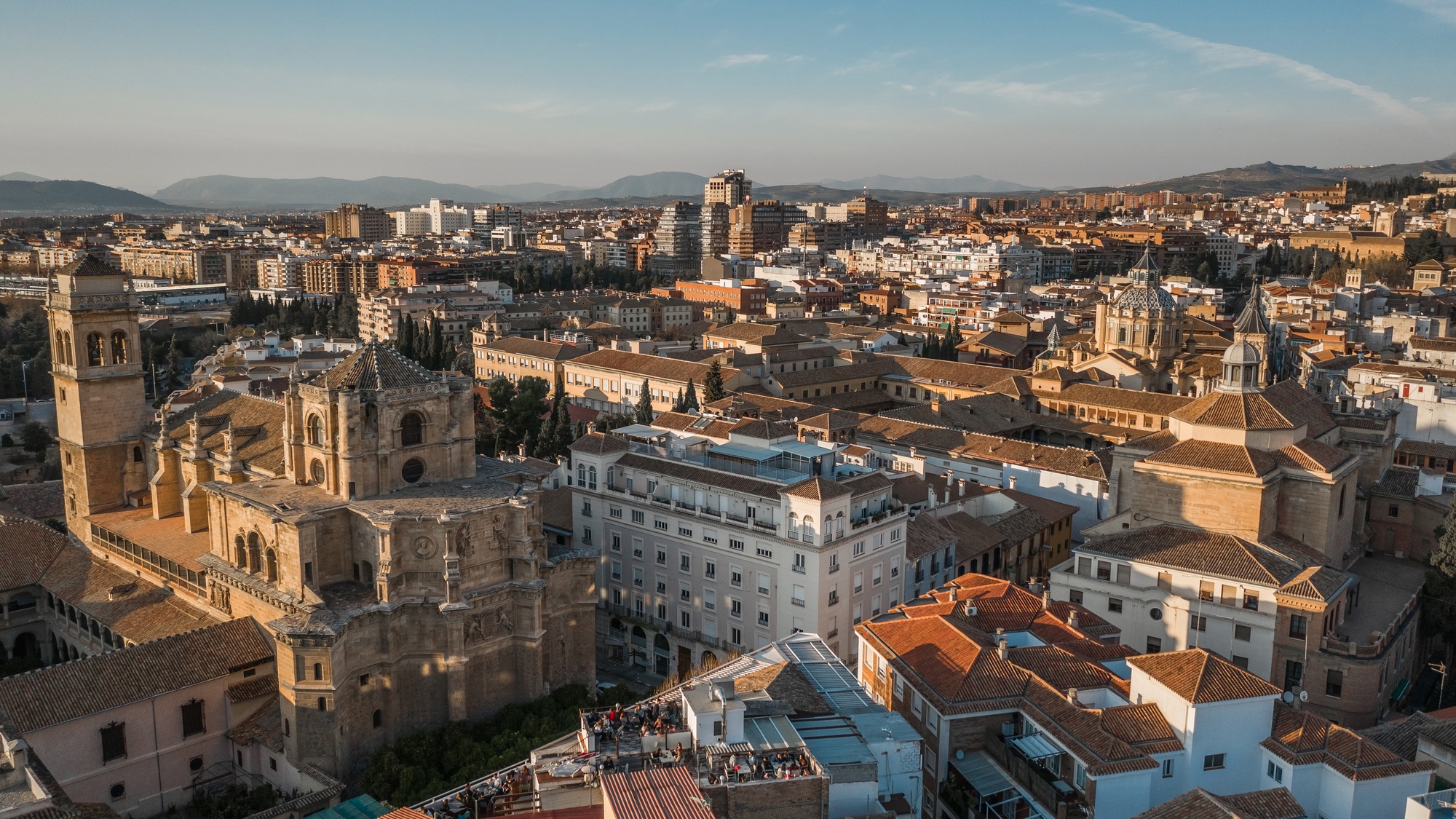 Aerial view of Granada