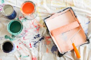 Paint color house renovation concept