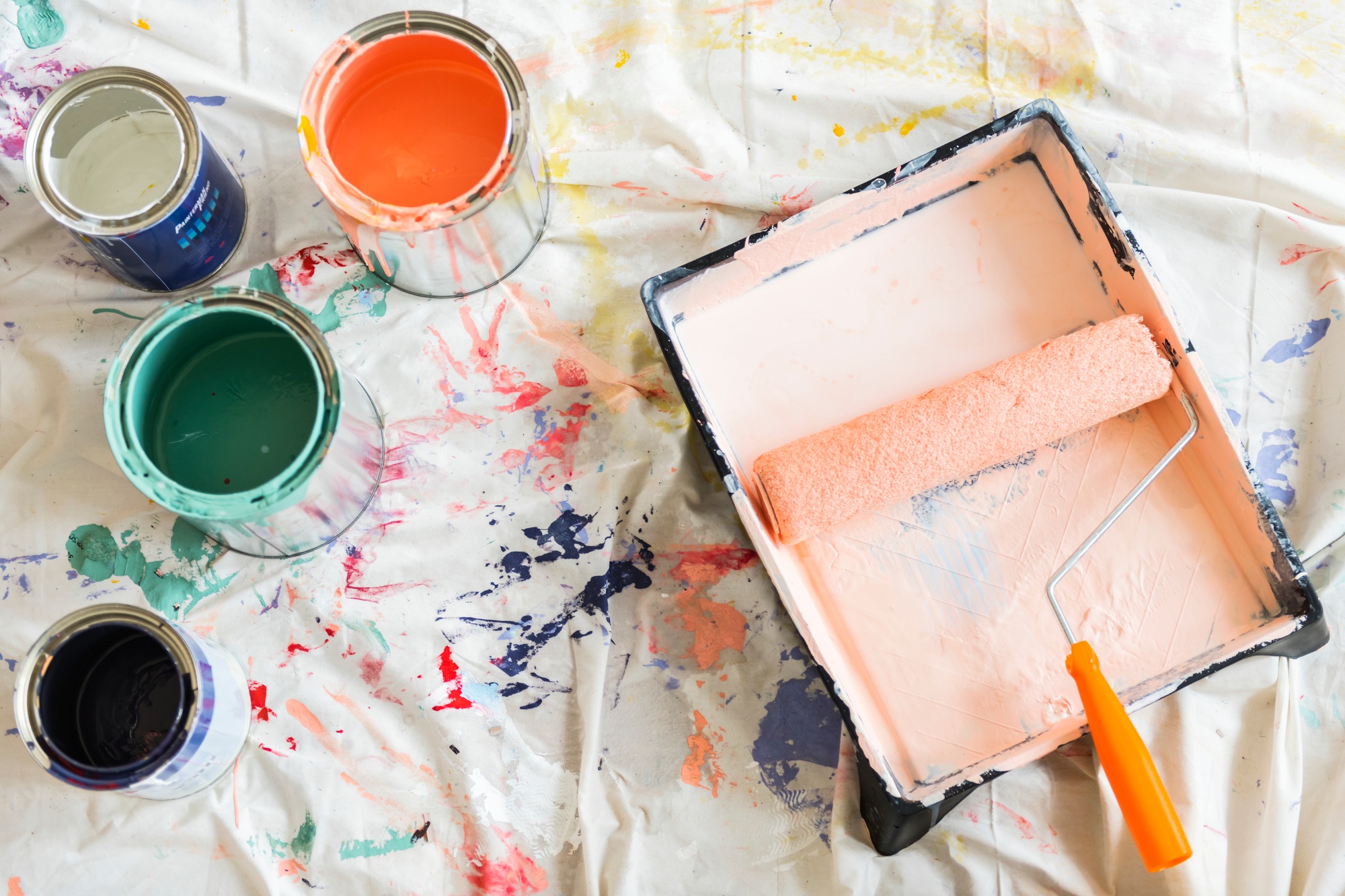 Paint color house renovation concept