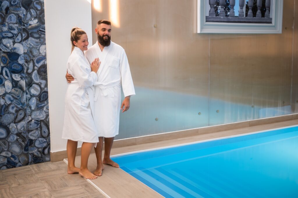 Couple at spa