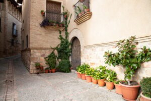 Old streets of Alquezar, Spain
