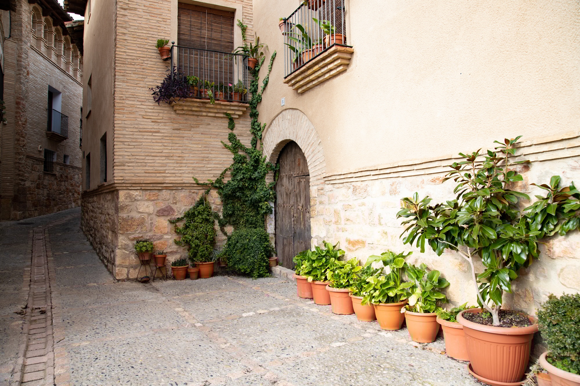Old streets of Alquezar, Spain